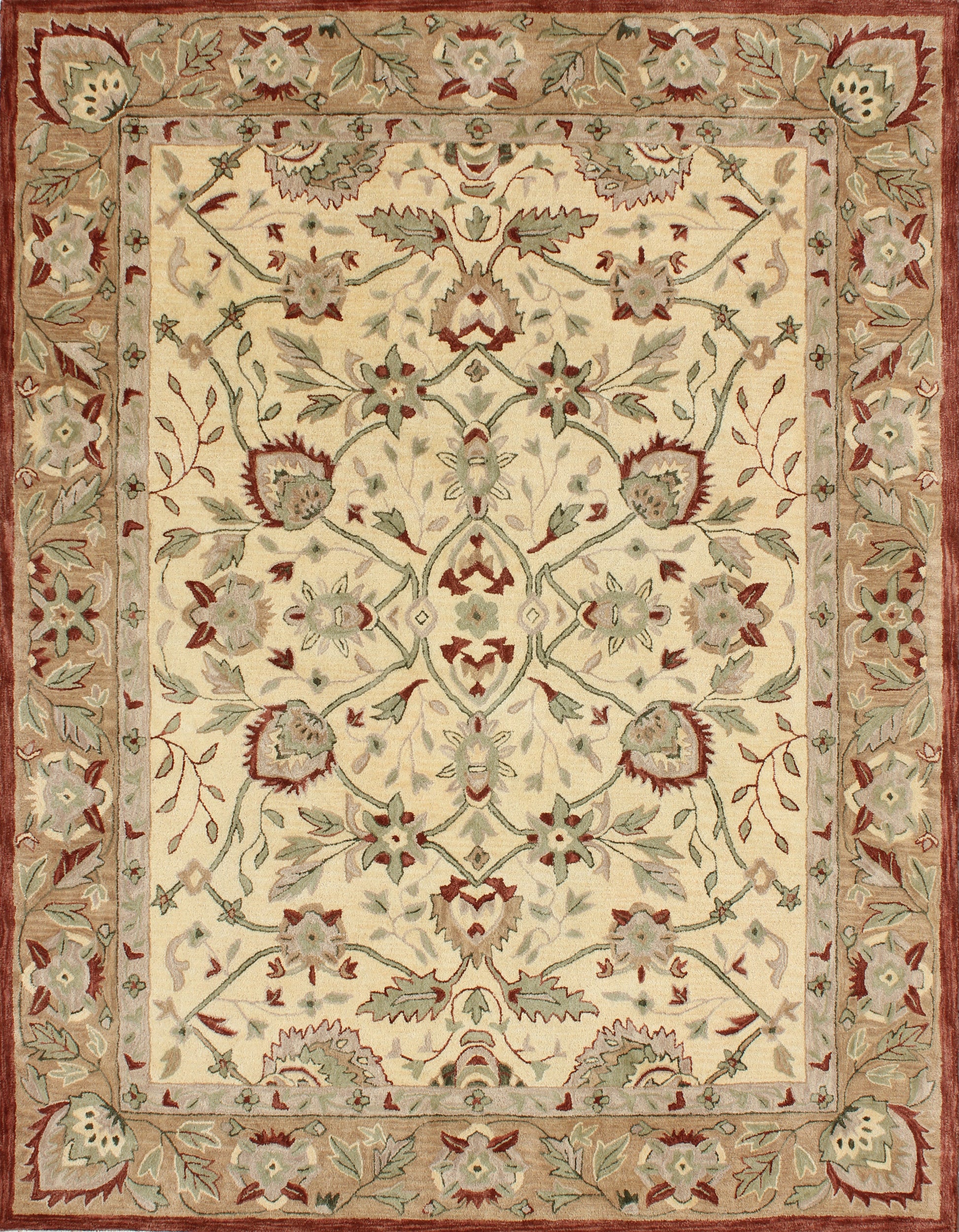 Safavieh Antiquity At65P Rust/Ivory Area Rug