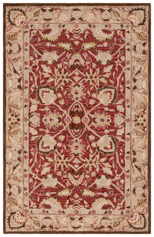 Safavieh Antiquity At65Q Red/Beige Area Rug