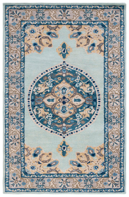 Safavieh Antiquity At66K Turquoise/Silver Area Rug