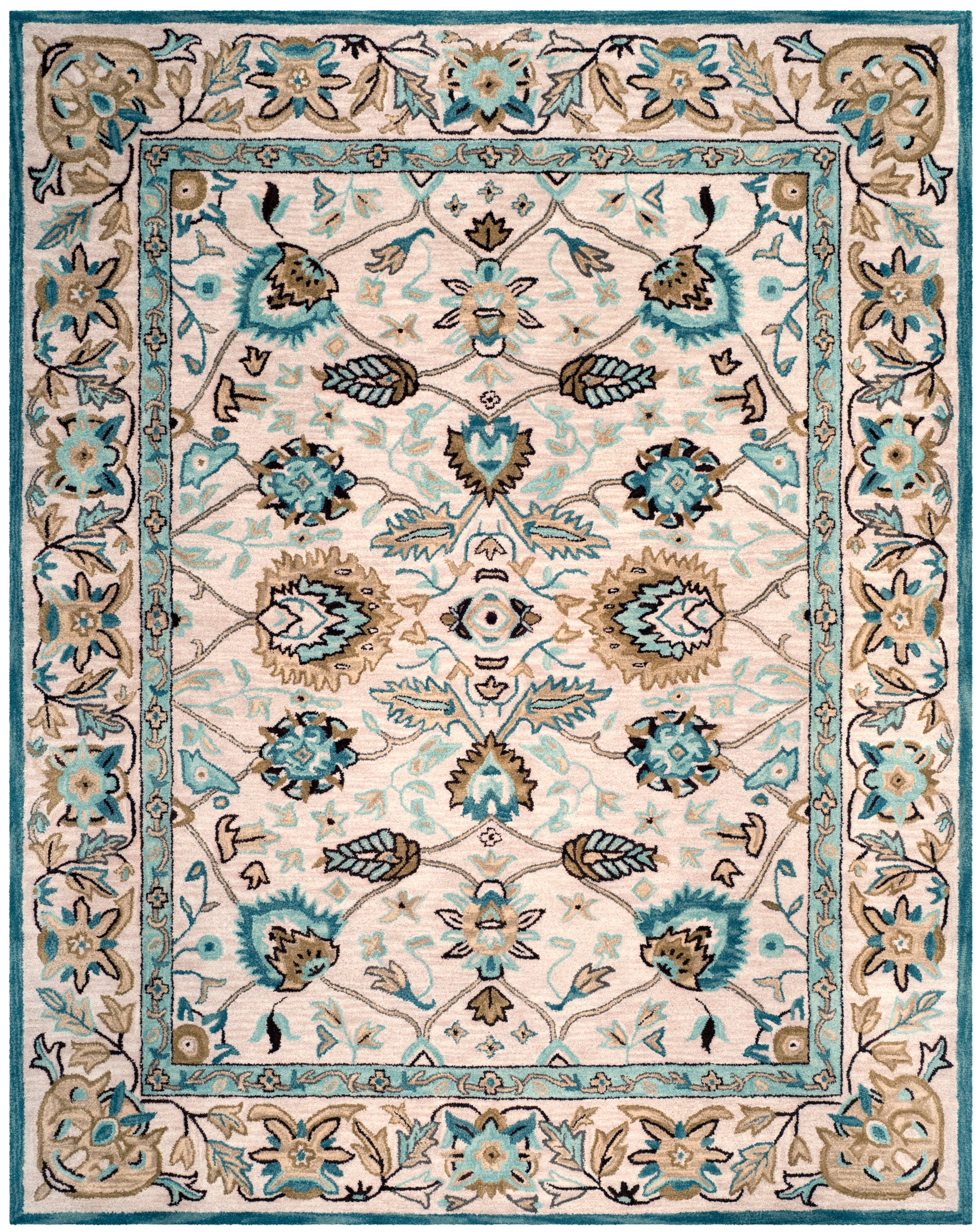 Safavieh Antiquity At812B Peacock/Blue Area Rug