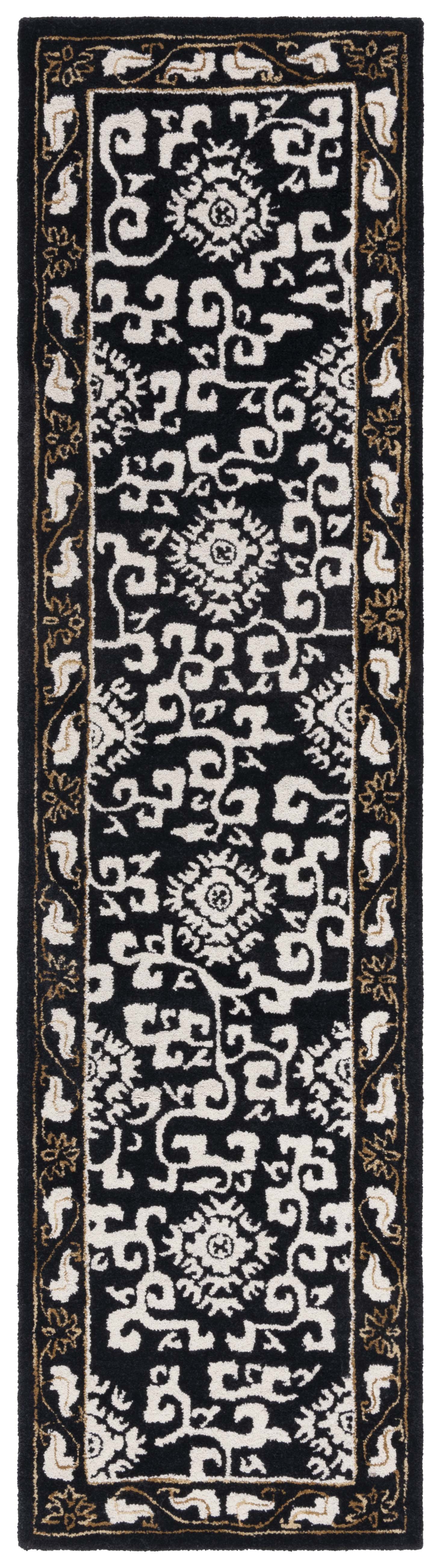 Safavieh Antiquity At860Z Black/Ivory Area Rug