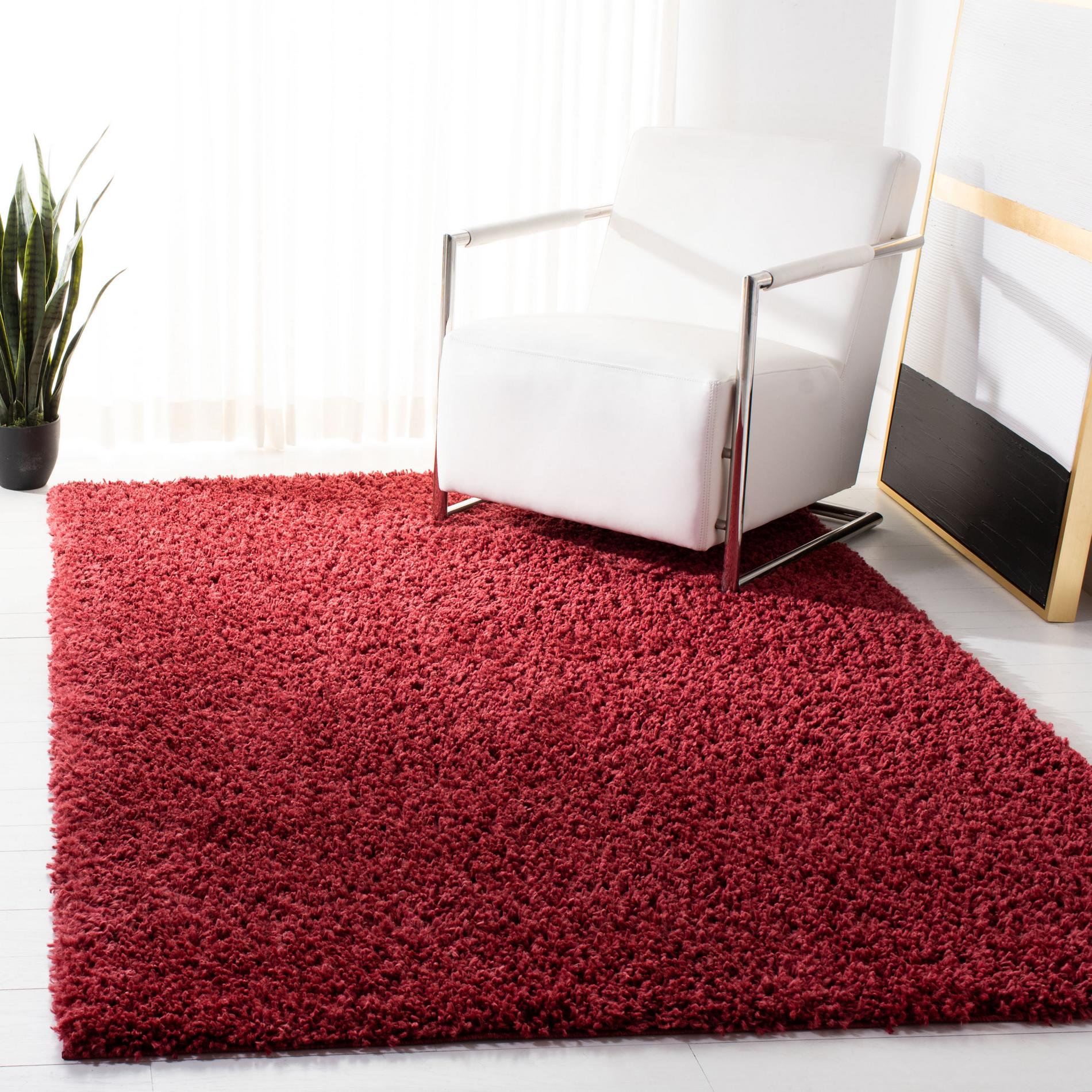 Safavieh August Shag Aug200Q Red Area Rug