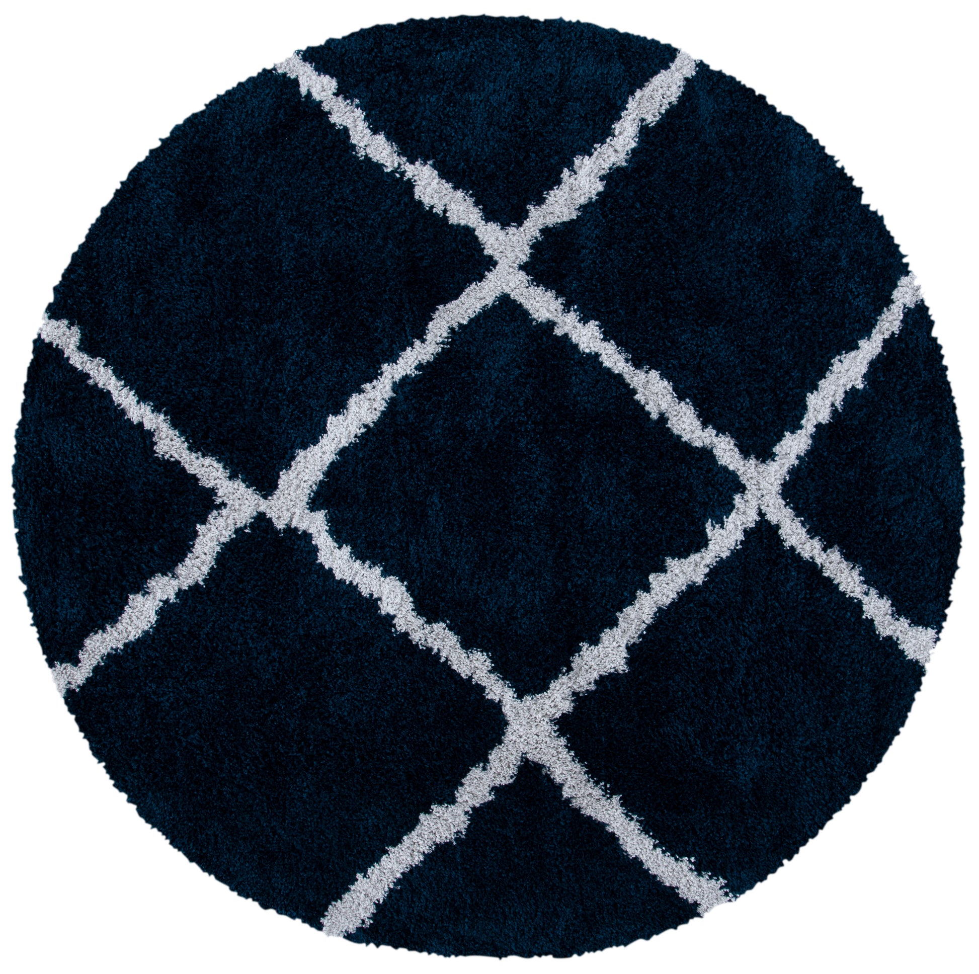 Safavieh August Shag Aug501B Navy/Ivory Area Rug