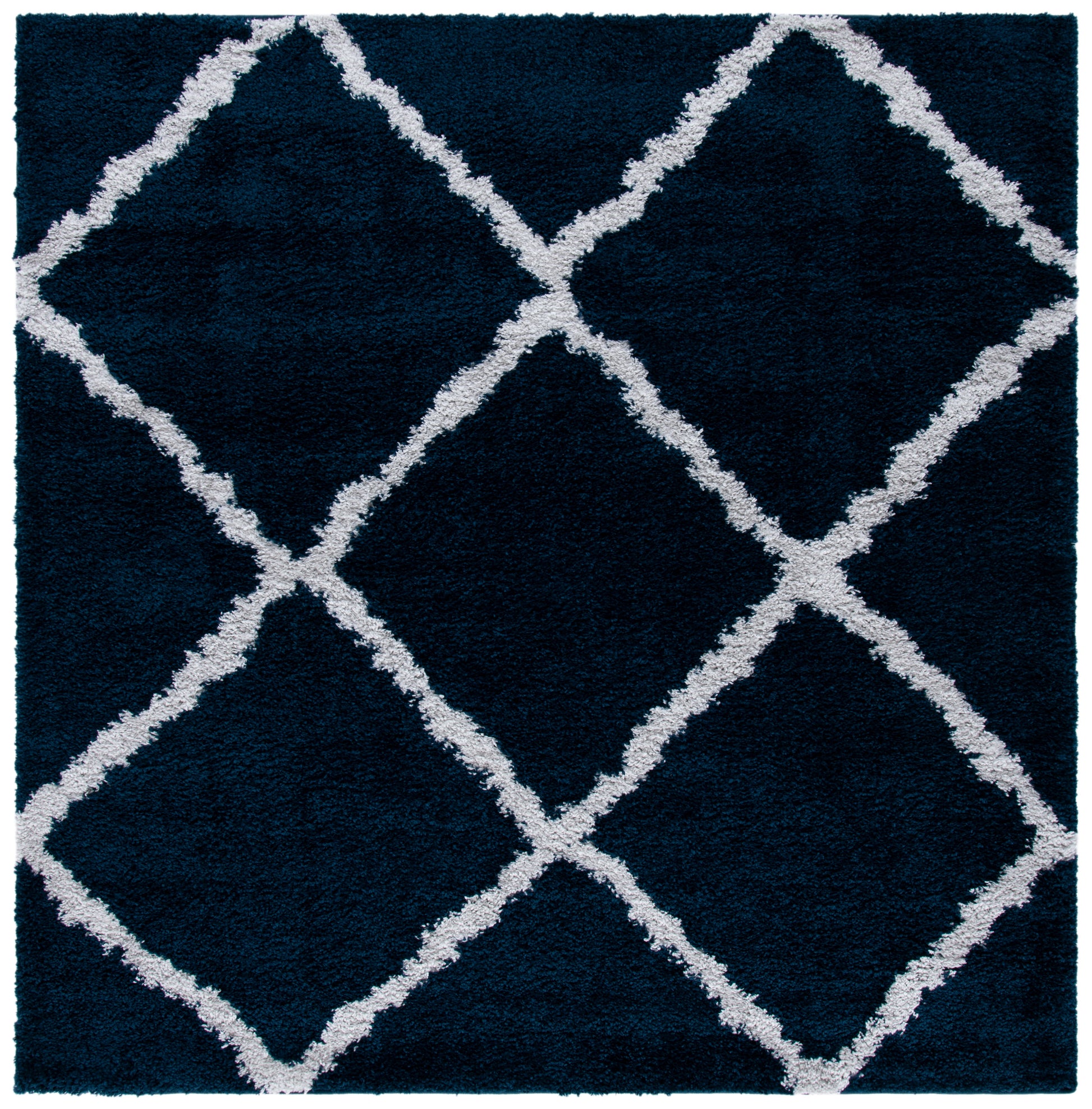 Safavieh August Shag Aug501B Navy/Ivory Area Rug