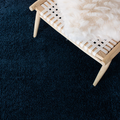 Safavieh August Shag Aug553M Navy Area Rug