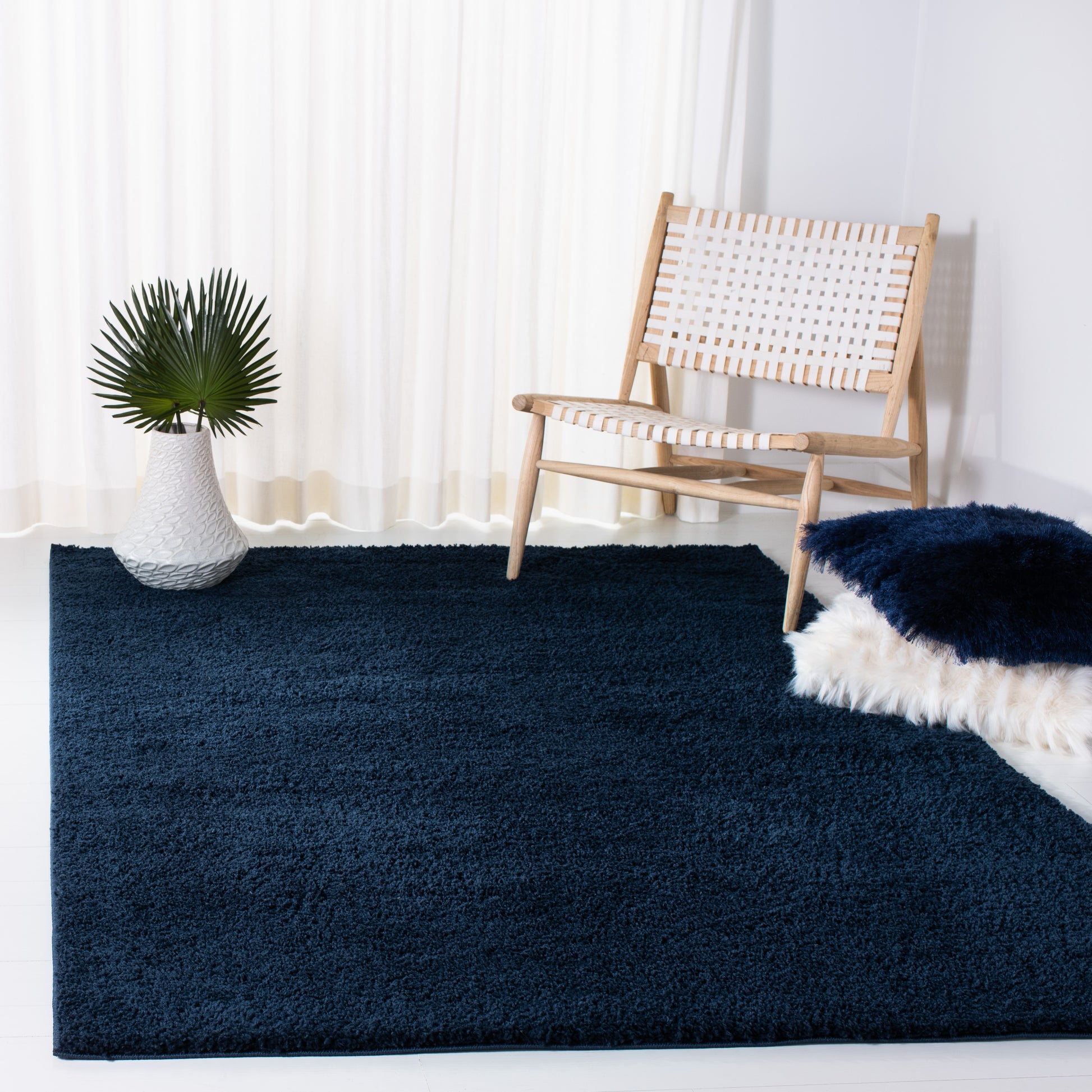 Safavieh August Shag Aug553M Navy Area Rug