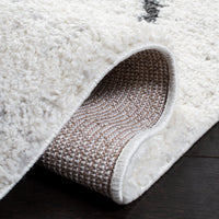 Safavieh August Shag Aug582F Ivory/Dark Grey Area Rug