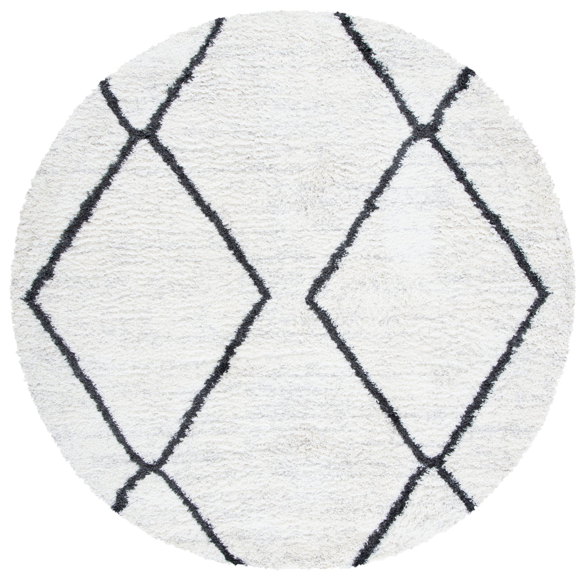 Safavieh August Shag Aug582F Ivory/Dark Grey Area Rug