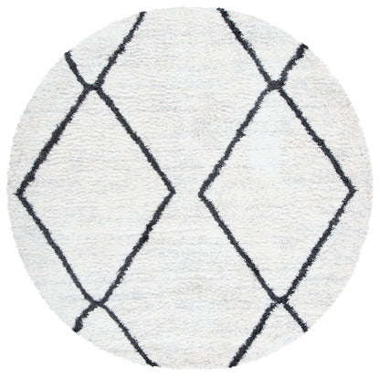 Safavieh August Shag Aug582F Ivory/Dark Grey Area Rug