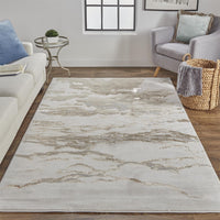 Feizy Aura 3727F Gold/Beige Area Rug