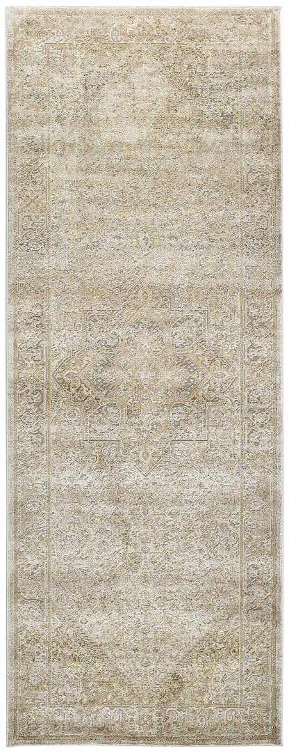 Feizy Aura 3734F Gold/Gray Area Rug