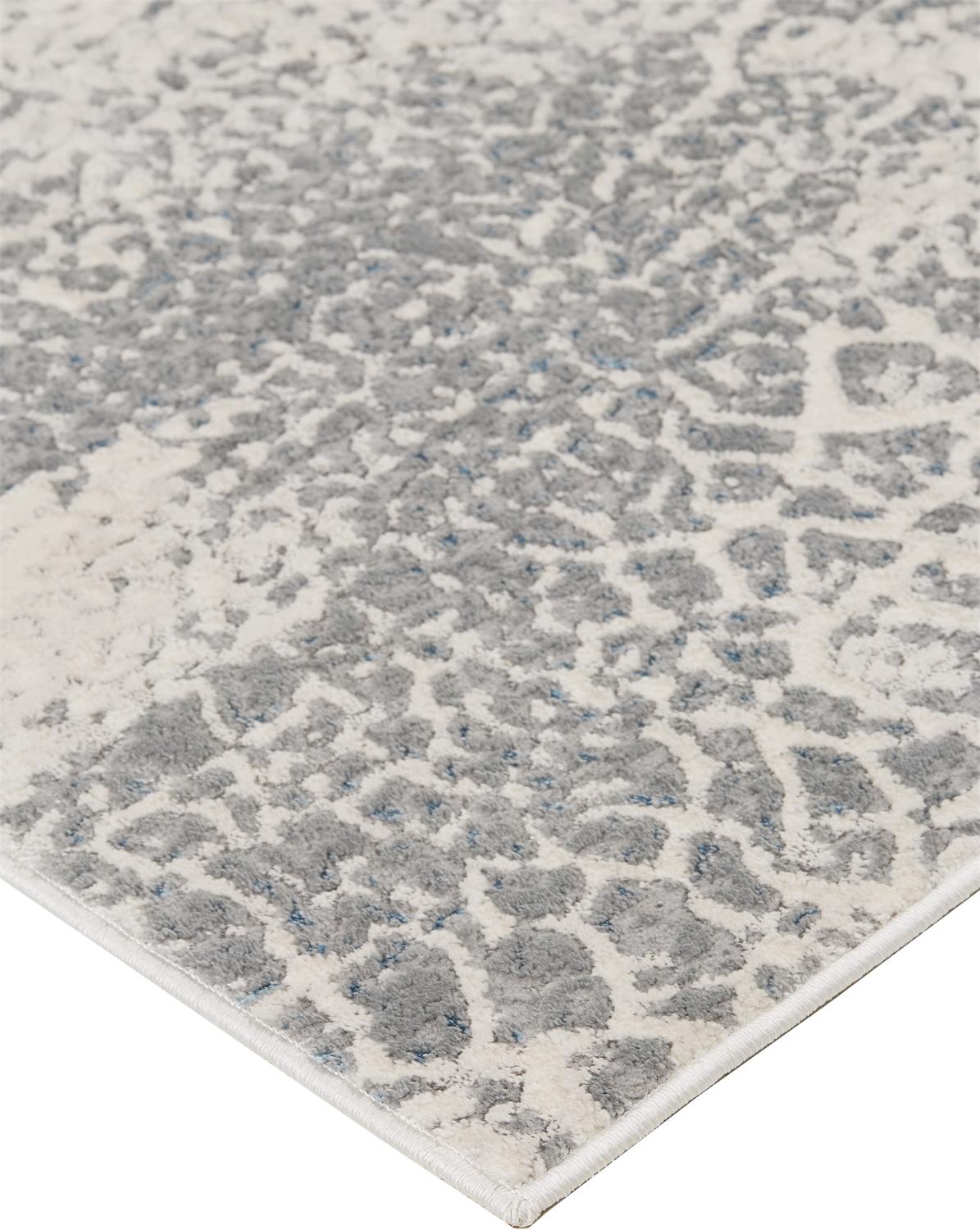 Feizy Azure 3401F Ivory/Silver Area Rug