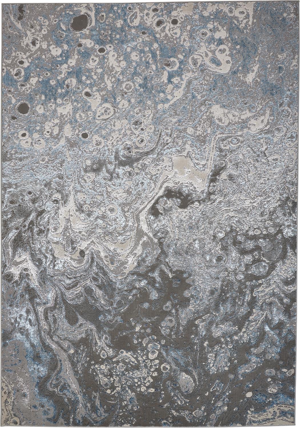 Feizy Azure 3405F Silver/Blue Area Rug