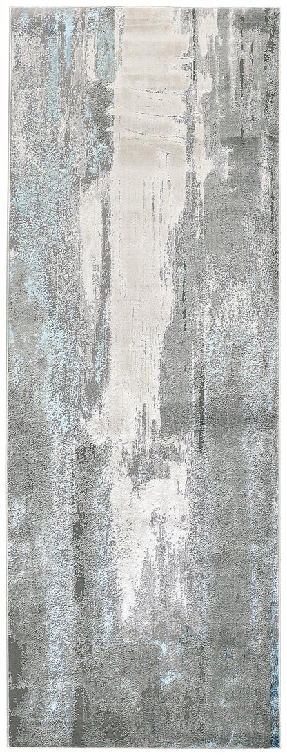 Feizy Azure 3406F Silver/Teal Area Rug