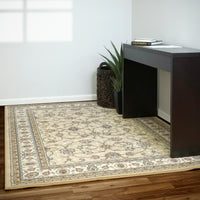 Dynamic Rugs Ancient Garden 57120 Beige/Light Blue Area Rug