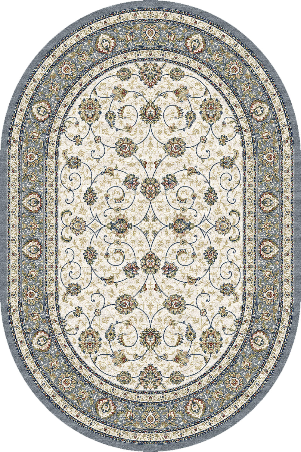 Dynamic Rugs Ancient Garden 57120 Navy Area Rug