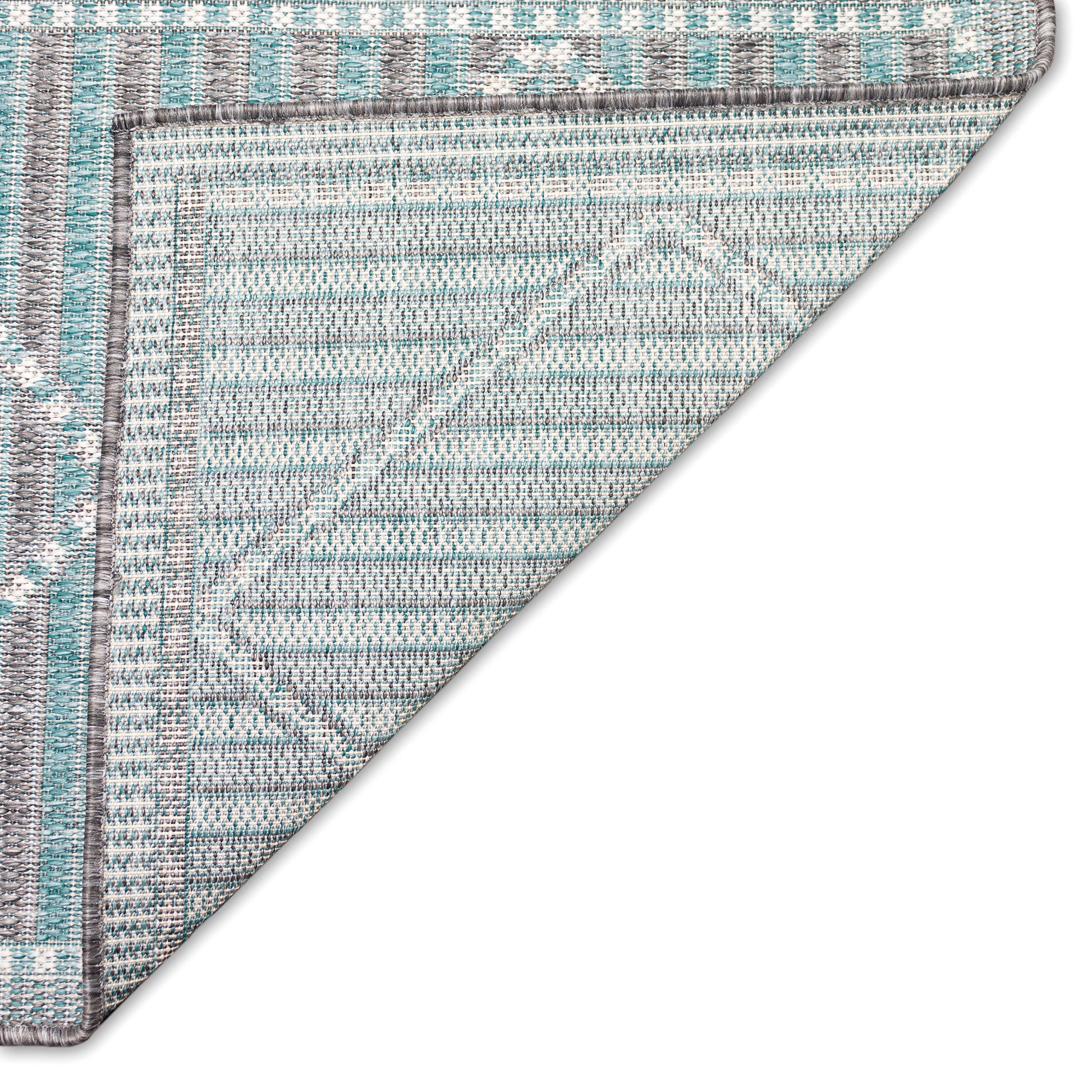 Liora Manne Malibu Checker Diamond 8225/04 Blue Area Rug