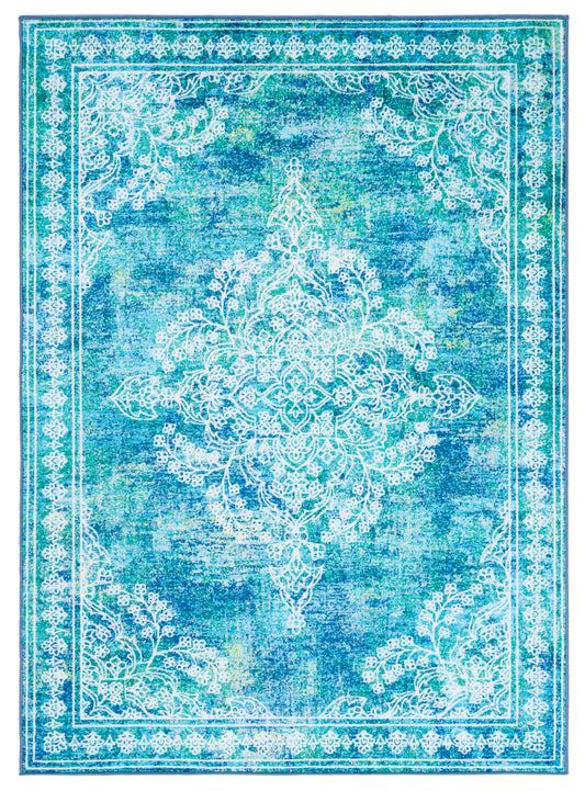 Safavieh Bahia Bah162M Blue/Green Area Rug