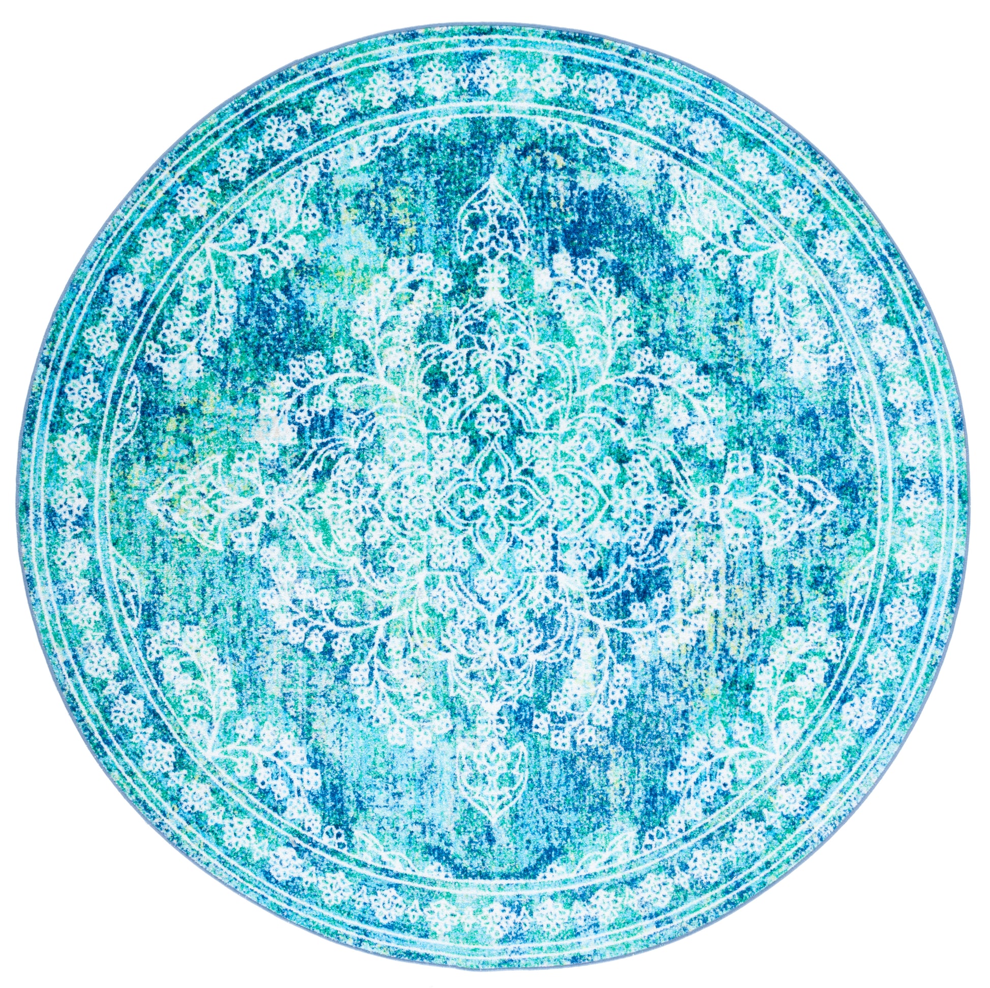 Safavieh Bahia Bah162M Blue/Green Area Rug