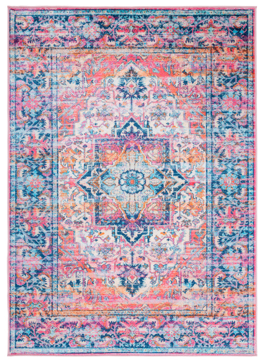 Safavieh Bahia Bah167N Navy/Pink Area Rug