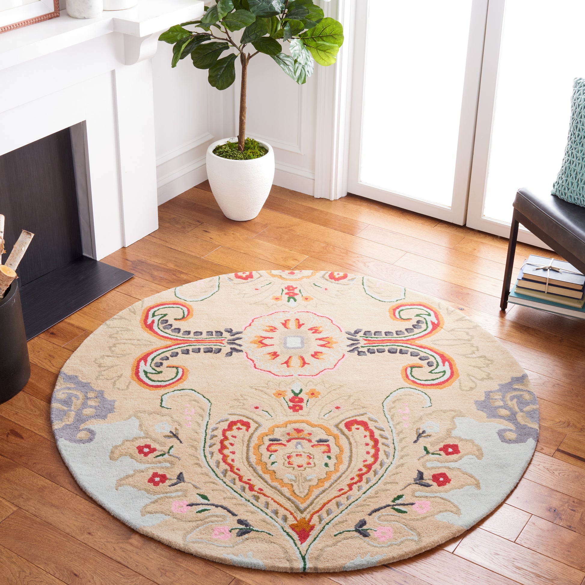 Safavieh Bella Bel118B Beige/Blue Area Rug