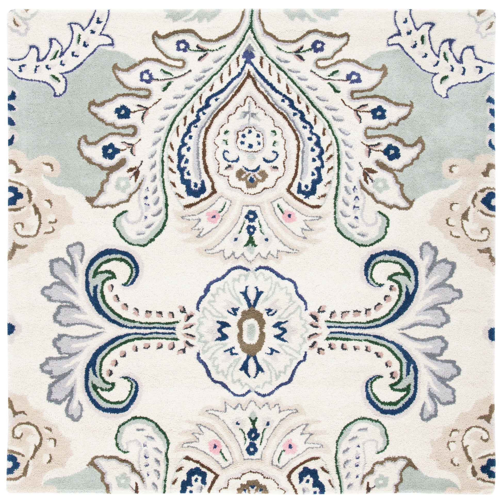 Safavieh Bella Bel118M Ivory/Blue Area Rug