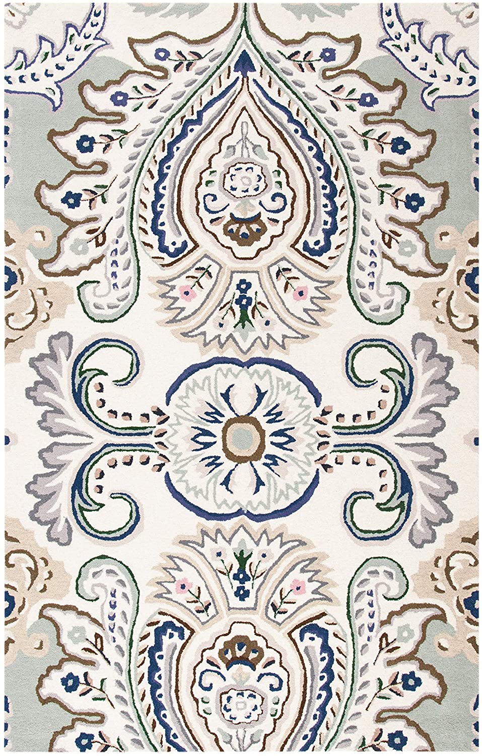 Safavieh Bella Bel118M Ivory/Blue Area Rug