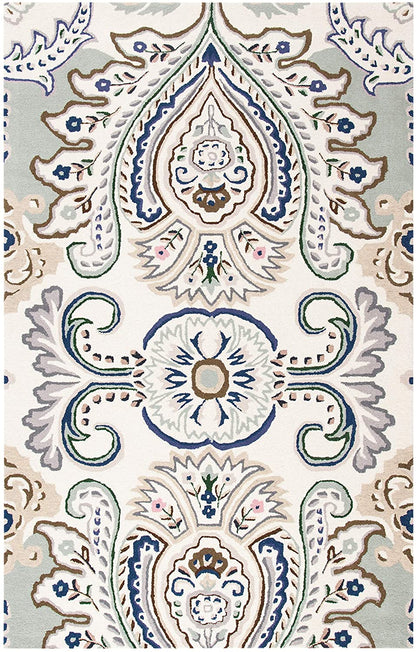 Safavieh Bella Bel118M Ivory/Blue Area Rug