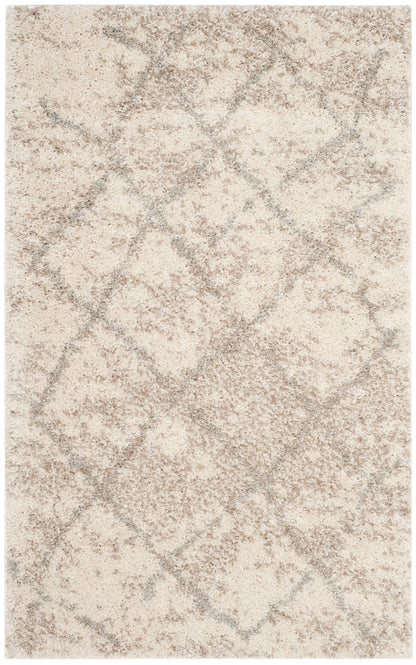 Safavieh Berber Shag Ber162C Cream/Light Grey Area Rug