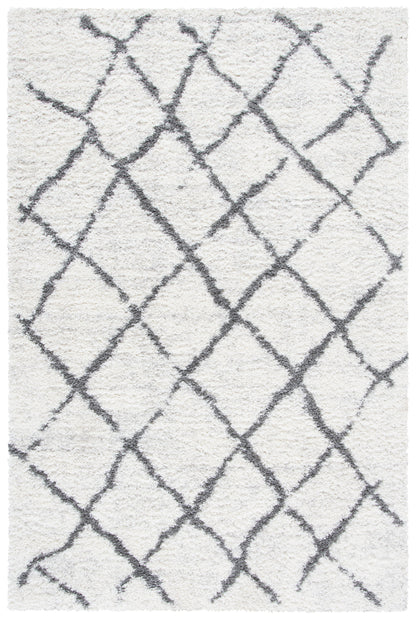 Safavieh Berber Shag Ber162C Cream/Light Grey Area Rug