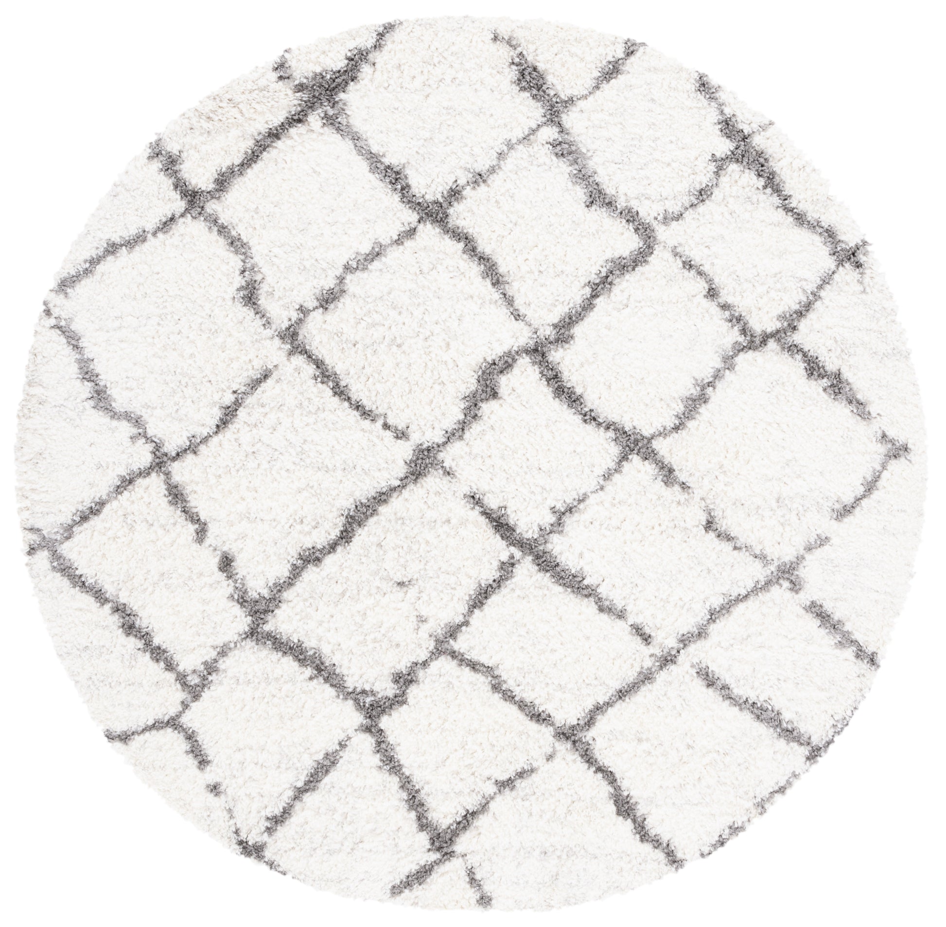 Safavieh Berber Shag Ber162C Cream/Light Grey Area Rug