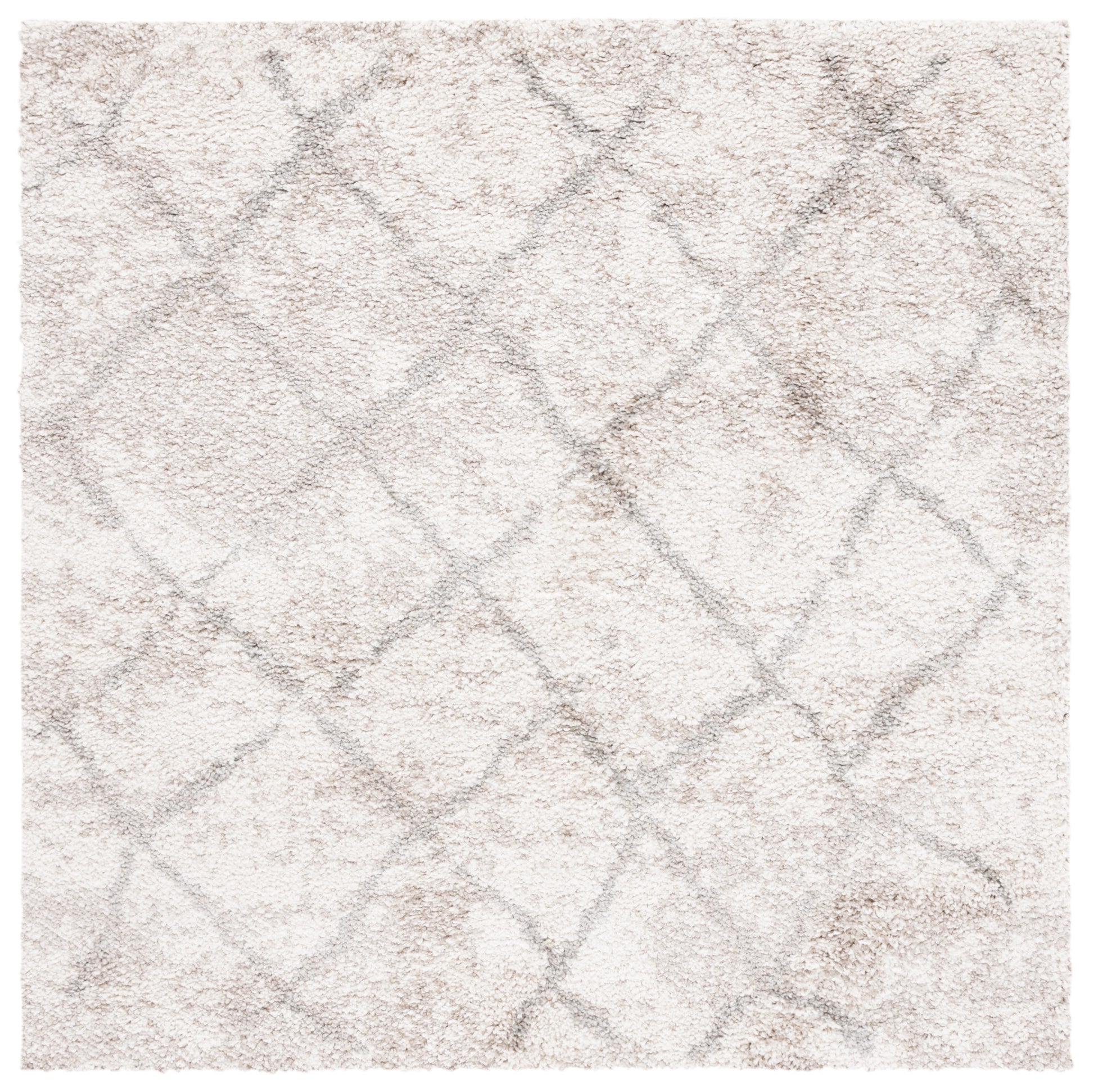 Safavieh Berber Shag Ber162C Cream/Light Grey Area Rug