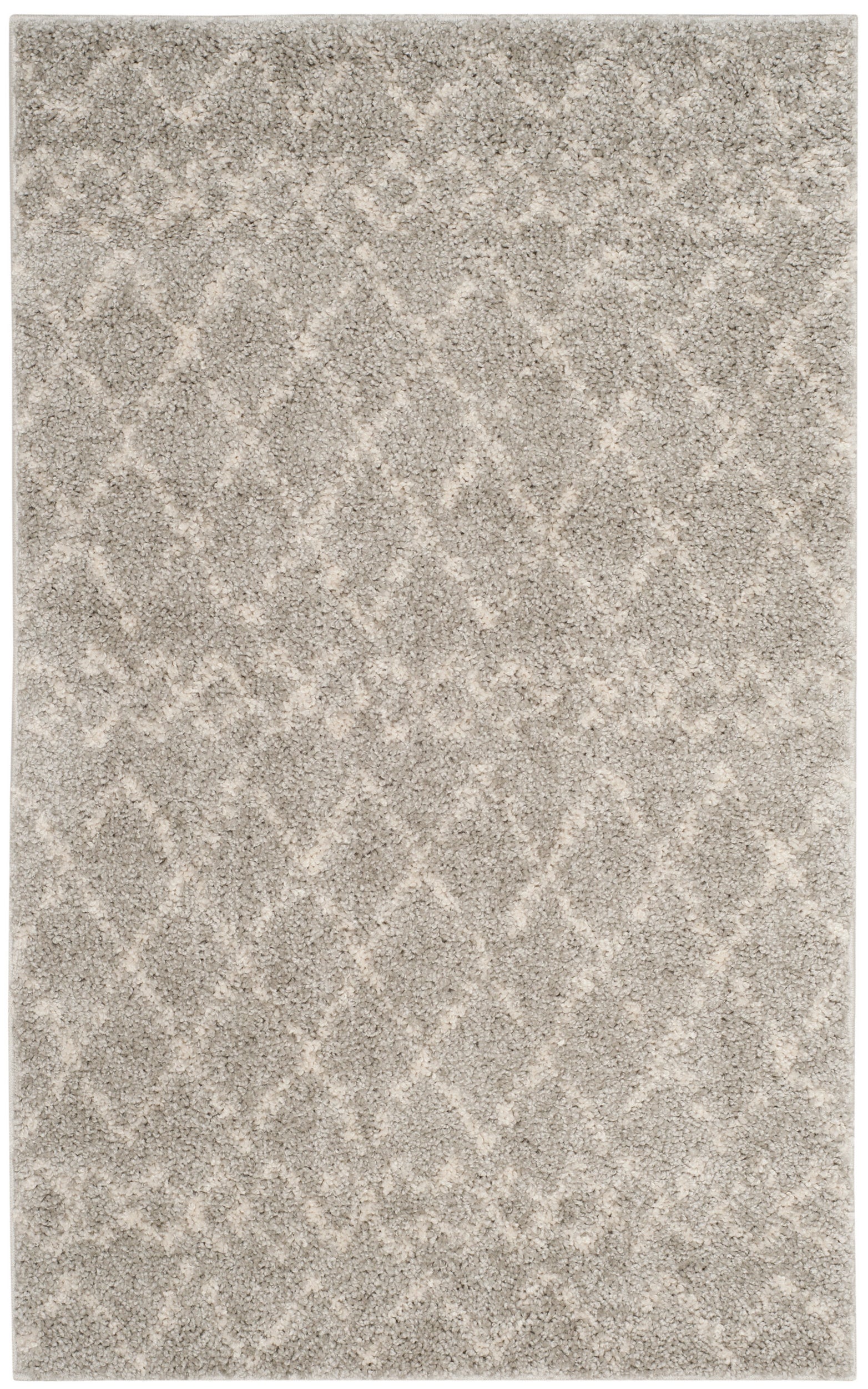 Safavieh Berber Shag Ber165B Light Grey/Cream Area Rug