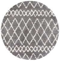 Safavieh Berber Shag Ber165B Light Grey/Cream Area Rug