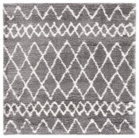 Safavieh Berber Shag Ber165B Light Grey/Cream Area Rug