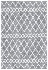 Safavieh Berber Shag Ber165B Light Grey/Cream Area Rug