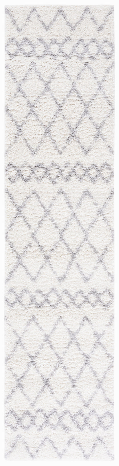 Safavieh Berber Shag Ber165F Ivory/Light Grey Area Rug