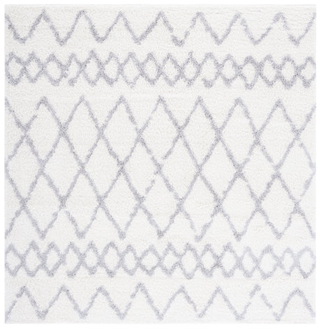 Safavieh Berber Shag Ber165F Ivory/Light Grey Rugs.