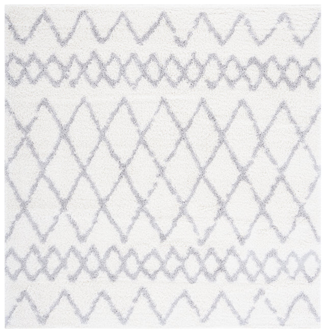 Safavieh Berber Shag Ber165F Ivory/Light Grey Rugs.