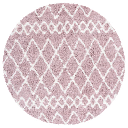 Safavieh Berber Shag Ber165U Light Rose/Ivory Area Rug