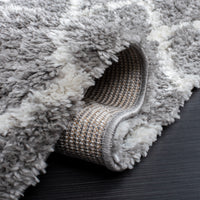 Safavieh Berber Shag Ber194F Grey/Ivory Area Rug