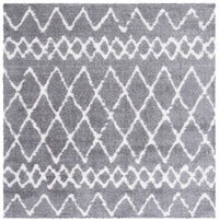 Safavieh Berber Shag Ber194F Grey/Ivory Area Rug