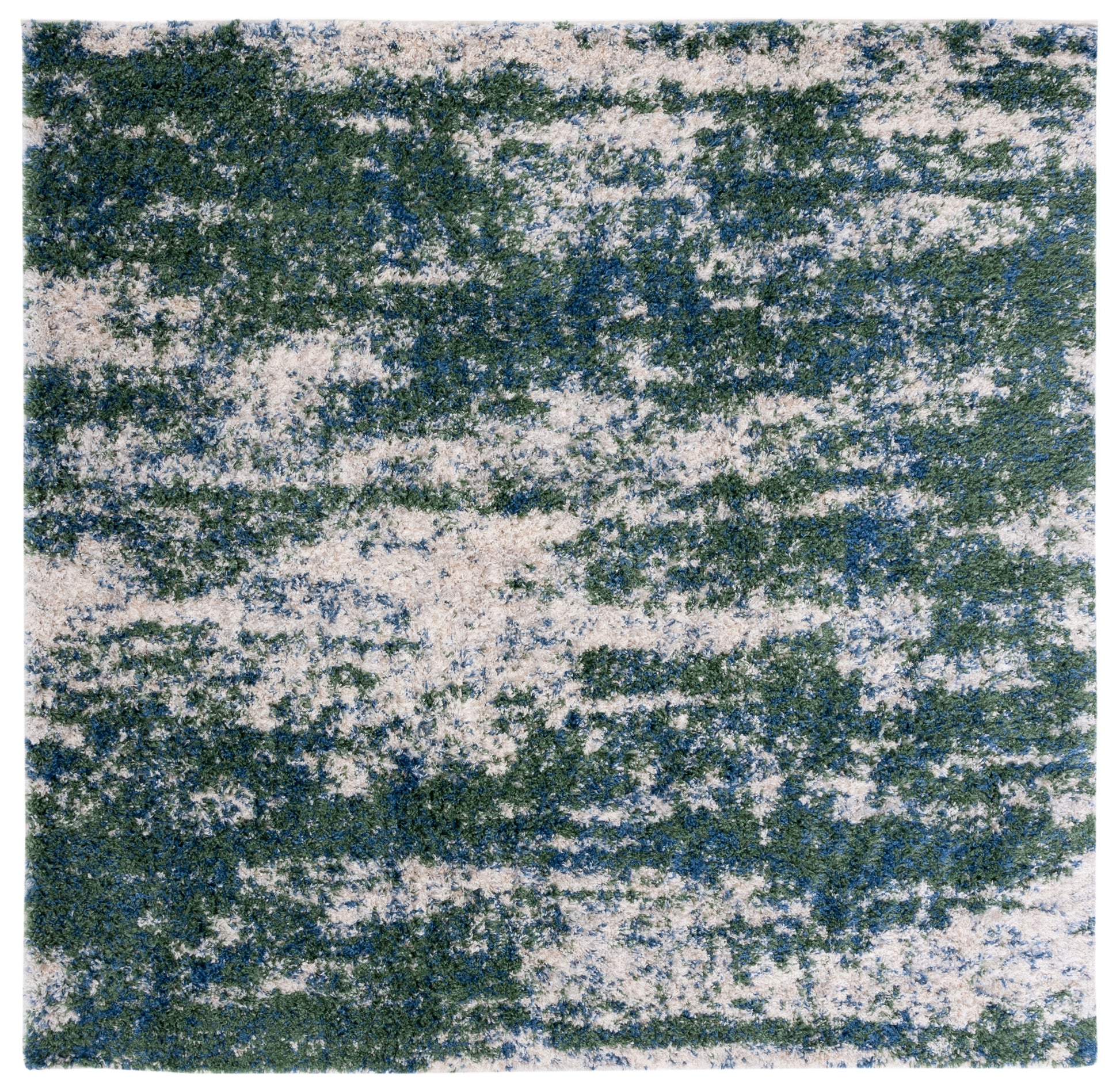 Safavieh Berber Shag Ber219Y Green/Beige Area Rug