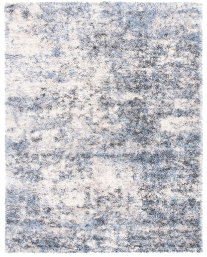 Safavieh Berber Shag Ber274B Ivory/Blue Area Rug