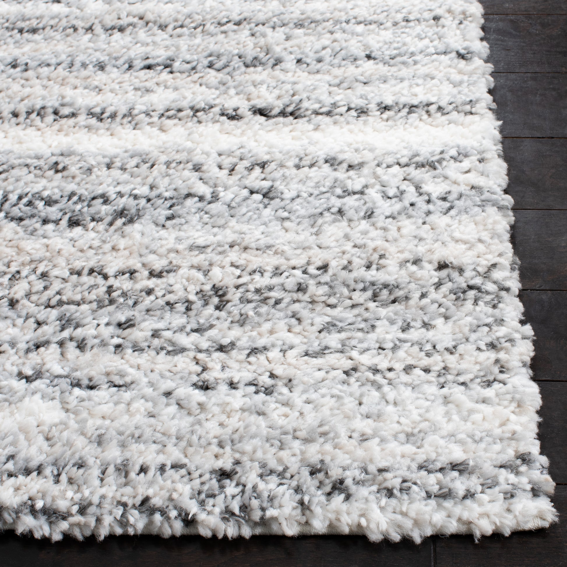 Safavieh Berber Shag Ber406F Grey/Ivory Area Rug