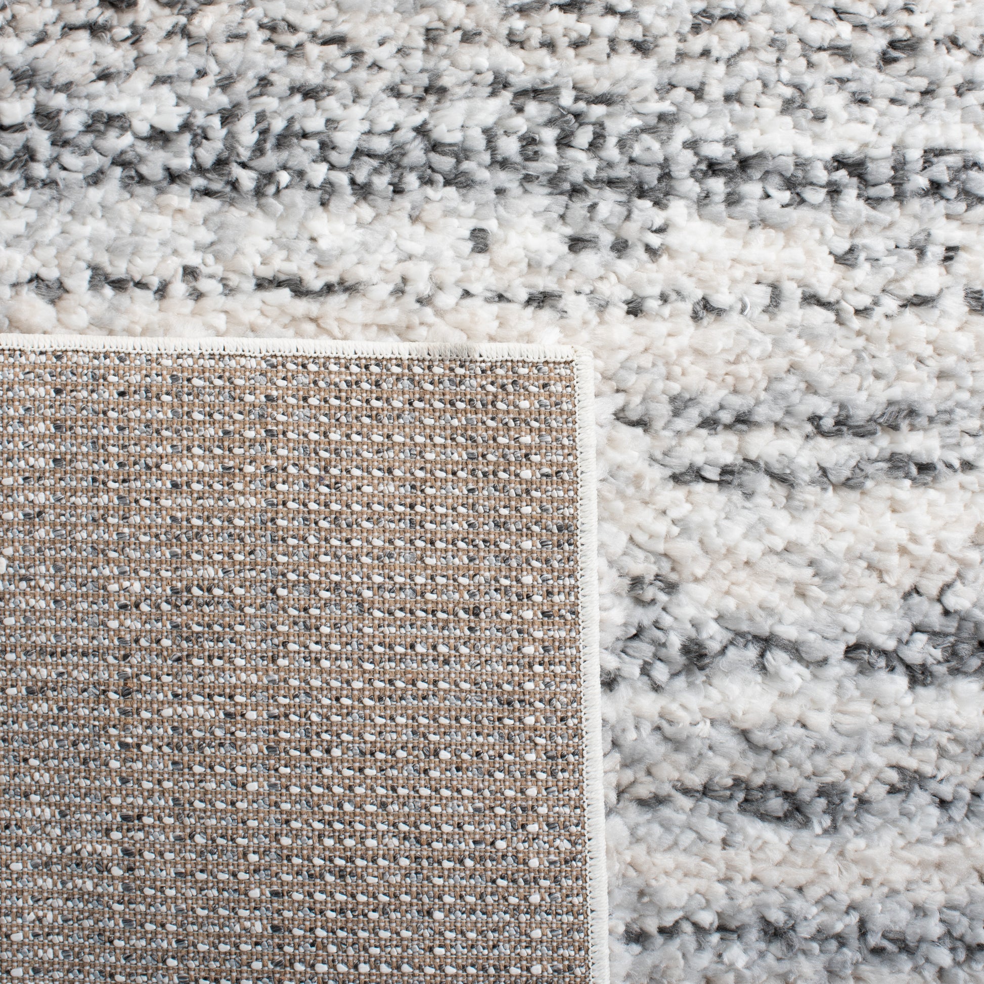 Safavieh Berber Shag Ber406F Grey/Ivory Area Rug