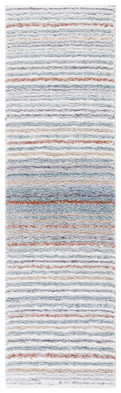 Safavieh Berber Shag Ber587A Blue Rust/Ivory Area Rug