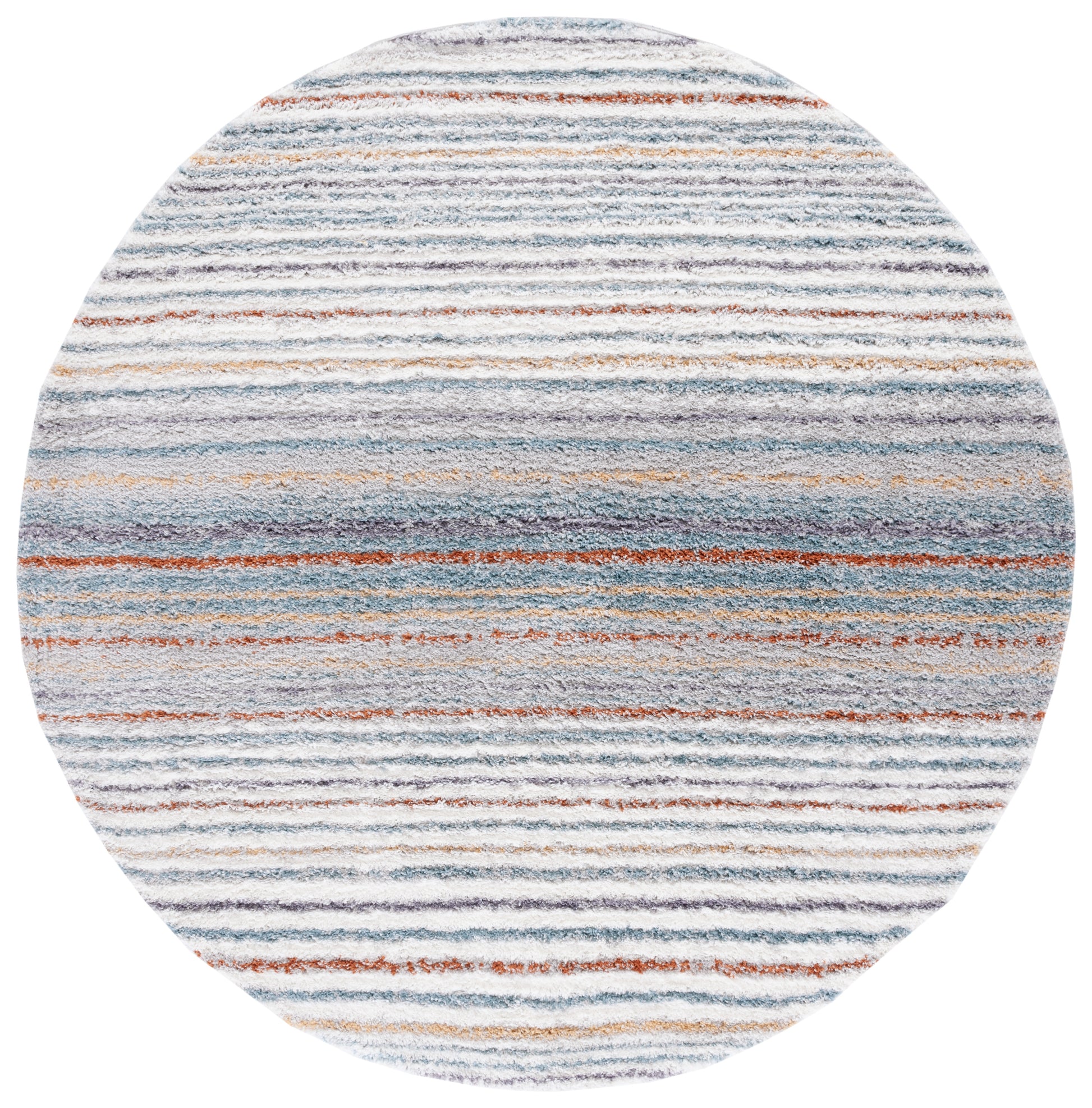 Safavieh Berber Shag Ber587A Blue Rust/Ivory Area Rug