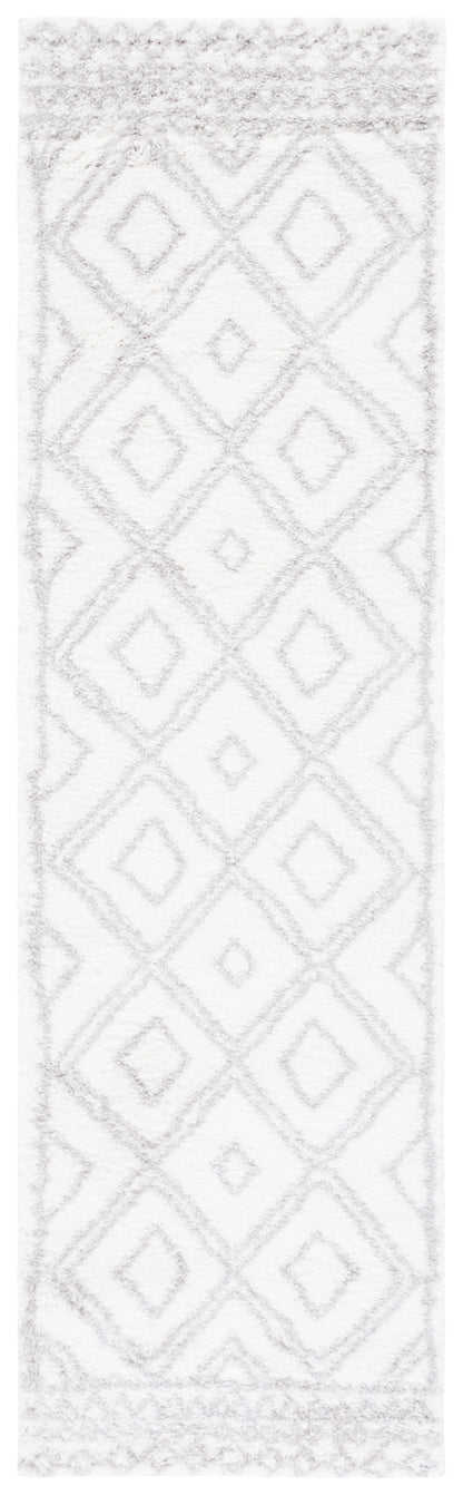 Safavieh Berber Shag Ber589A Ivory/Grey Area Rug