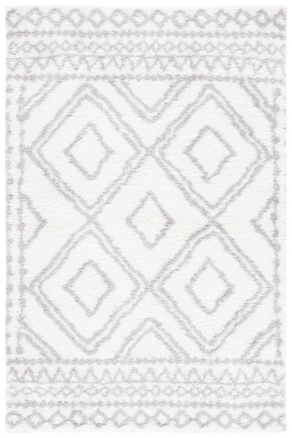 Safavieh Berber Shag Ber589A Ivory/Grey Area Rug